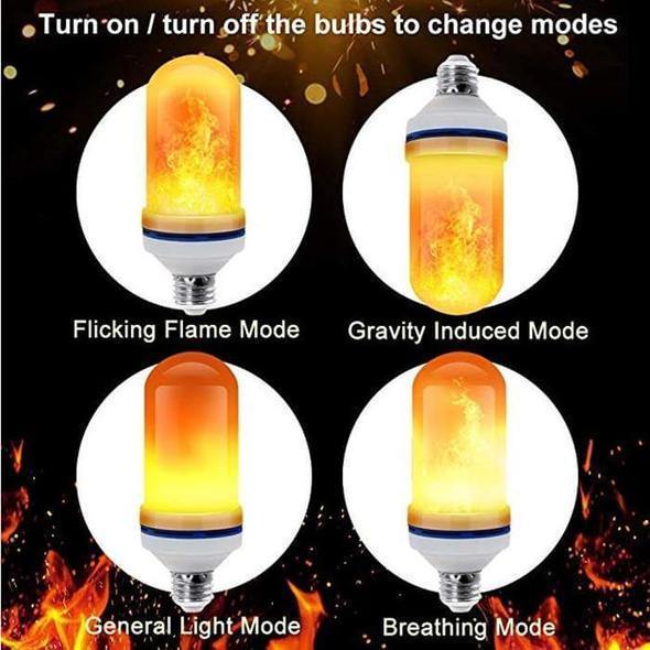 Dancing Flame Bulb (1 Set of 3 Bulbs)