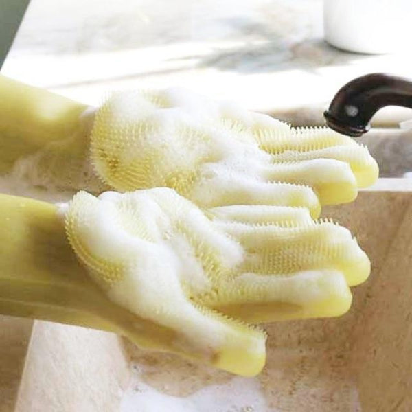 Magic Silicone Dish Washing Gloves